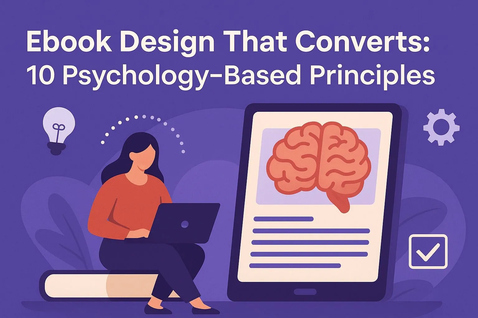 Professional ebook design principles with conversion optimization examples